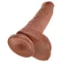 King Cock 10 balzak-dildo (25 cm, bruin)