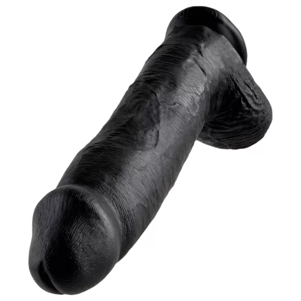 King Cock - dildo met ballen - 30 cm - zwart