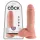 King Cock - dildo met ballen - 20 cm - huidskleur
