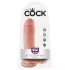 King Cock - dildo met ballen - 20 cm - huidskleur