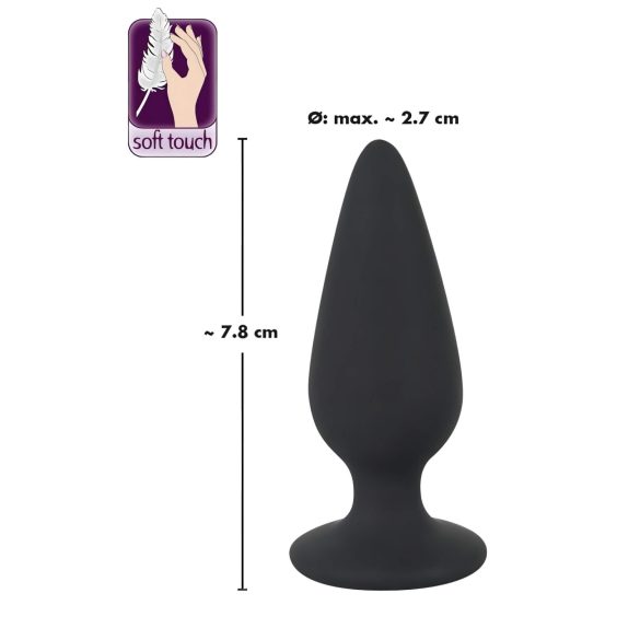 Black Velvets - anale plug - zwaar 40g - zwart