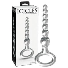 Icicles No. 67 - bolvormige glazen dildo (transparant)