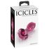 Icicles No. 79 - glazen anaalplug - kegelvormig - roze