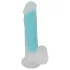 You2Toys Glow in the Dark - dildo met zuignap - oplichtend - blauw