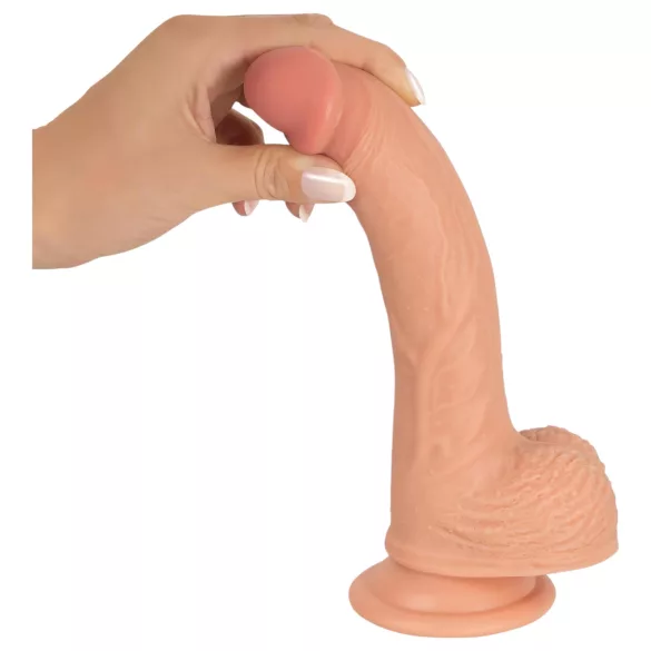 realistixxx - realistische dildo met zuignap (22 cm, naturel)