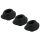 Womanizer Premium S - vervangende zuigkapjes set - zwart (3 stuks)