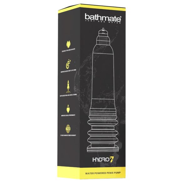 Bathmate Hydro7 - penispomp met waterdruk - transparant