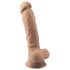 Silexd 7 - zuignap dildo - 17,5cm (natuurlijk)