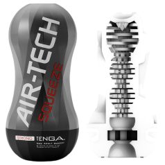 TENGA Air-Tech Squeeze Strong - zuigende masturbator (zwart)