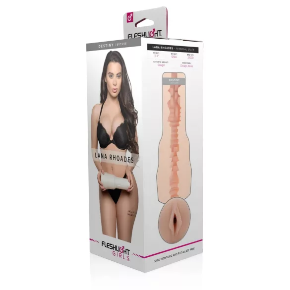 Fleshlight - kunstvagina Lana Rhoades Destiny - levensecht - huidskleur