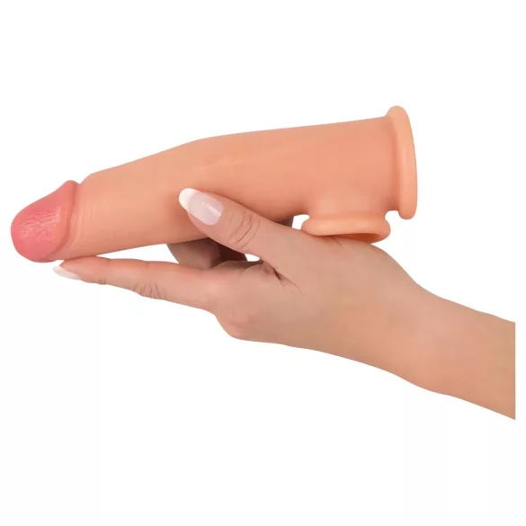 Realistixxx - penisverlengende huls met ring - 19cm - huidkleurig
