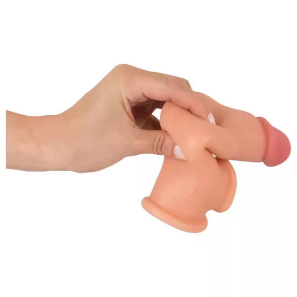 Realistixxx - penisverlengende huls met ring - 19cm - huidkleurig