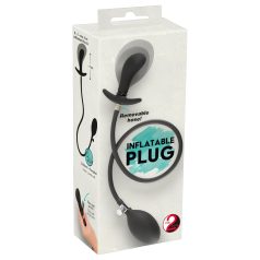 You2Toys - opblaasbare anale plug - zwart