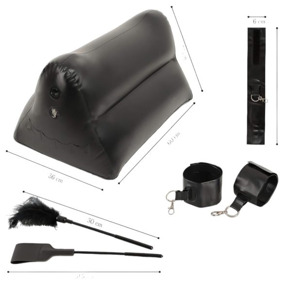 You2Toys - opblaasbaar sekspaar kussen set - zwart