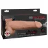 Pipedream Fetish Strap-On 9 - opzetbare, holle, sproeiende dildo (huidskleur)