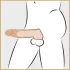 Realistixxx - penis sleeve met ring - 16cm - huidkleurig