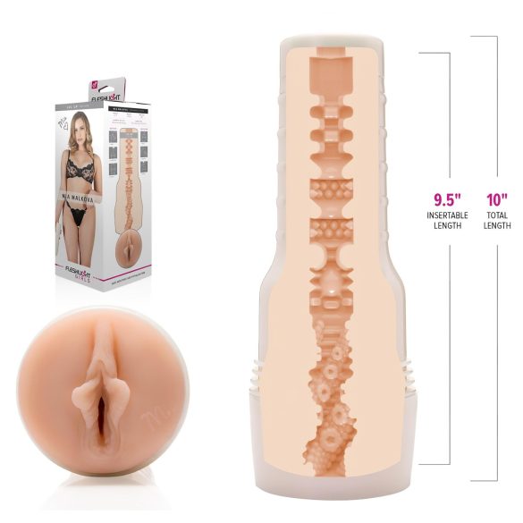 Fleshlight Mia Malkova LVL Up - masturbator - realistische vagina - huidkleurig