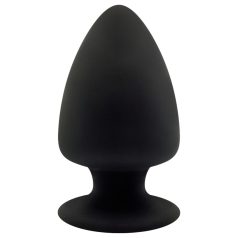 Silexd M - flexibele buttplug - 11 cm - zwart