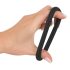 Black Velvet - zwarte siliconen penisring 5cm