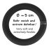 Black Velvet - zwarte siliconen penisring 5cm