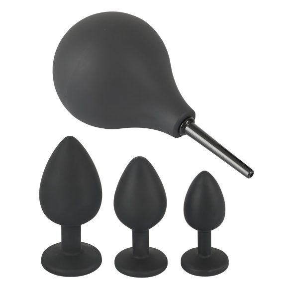 Black Velvets - anaal plug set - 4-delig - zwart