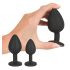 Black Velvets - anaal plug set - 4-delig - zwart