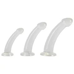 Crystal Clear - anale dildo set - 3-delig - transparant