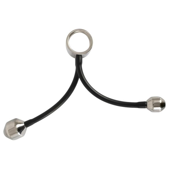 You2Toys - penisring met anaal gewicht - siliconen zwart