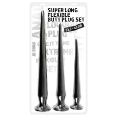 You2Toys - extra lange anale plugset (3-delig, zwart)