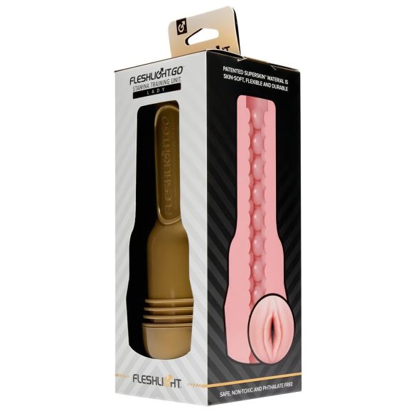 Fleshlight GO - masturbator vagina compact - stamina training - roze