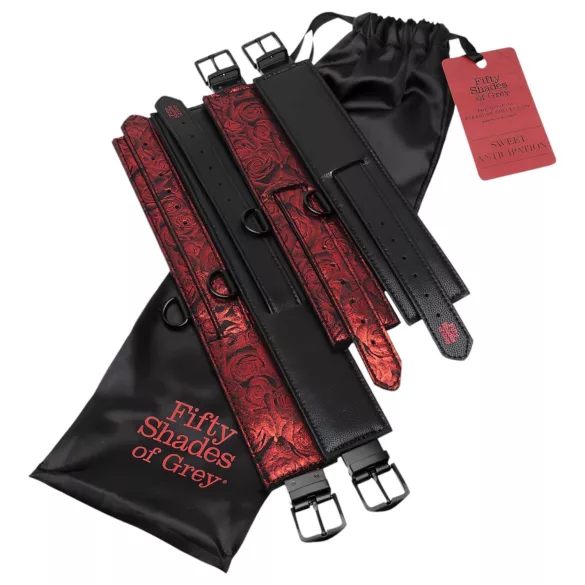 Fifty Shades of Grey - bondage boeienset - zwart/rood