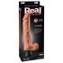 Real Feel Deluxe No.12 - vibrerende dildo met ballen - realistisch - huidkleur