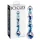 Icicles No. 08 - dubbelzijdige glazen dildo - golvend - transparant/blauw