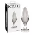 Icicles No. 26 - anaal plug - kegelvormig - glas - transparant