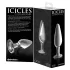 Icicles No. 26 - anaal plug - kegelvormig - glas - transparant