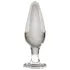 Icicles No. 26 - anaal plug - kegelvormig - glas - transparant
