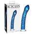 Icicles No. 29 - glazen dildo - spiraalvorm - blauw