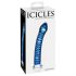 Icicles No. 29 - spiraalvormige glazen dildo (blauw)