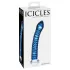 Icicles No. 29 - glazen dildo - spiraalvorm - blauw