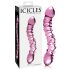 Icicles No. 55 - Dubbelzijdige G-spot glazen dildo (roze)