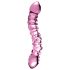 Icicles No. 55 - Dubbelzijdige G-spot glazen dildo (roze)
