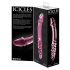 Icicles No. 57 - Roze dubbelzijdige glazen dildo met penismotief