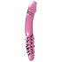 Icicles No. 57 - Roze dubbelzijdige glazen dildo met penismotief