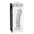 Icicles No. 62 - glazen dildo met penisvorm - transparant