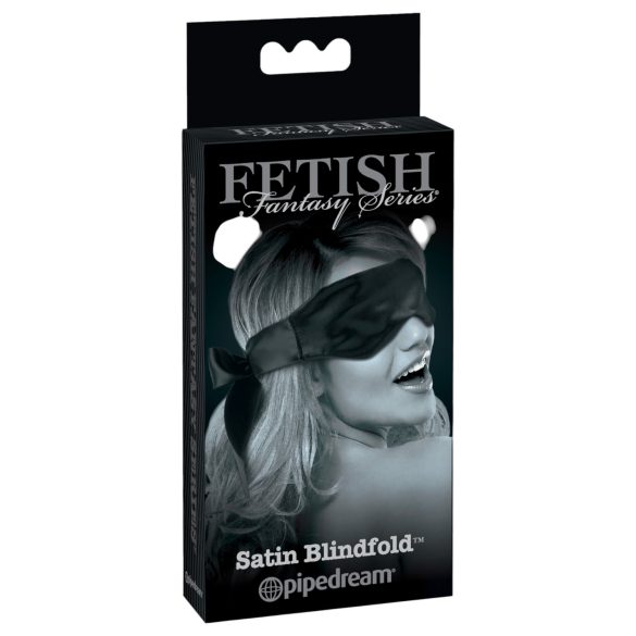 Fetish Fantasy - satijnen oogmasker - zwart