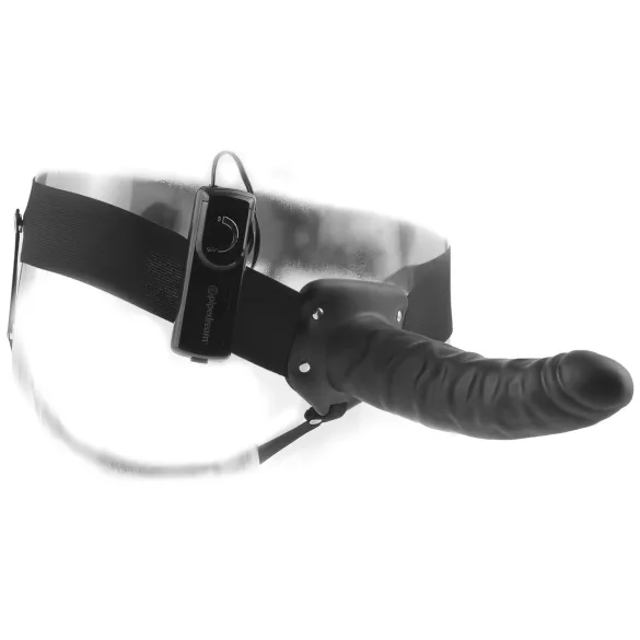 Fetish Strap-On 8 - strap-on dildo hol - vibrerend - zwart
