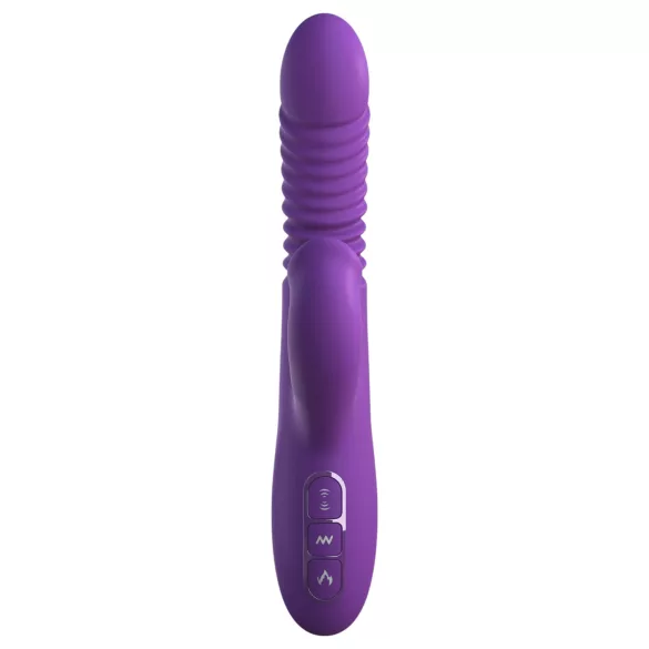 Fantasy For Her - 3-in-1 vibrator met stootfunctie en verwarmend - paars