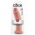 King Cock 10 - grote zuignap dildo (25cm) - naturel