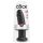 King Cock 10 - zuignap dildo (25 cm) - zwart