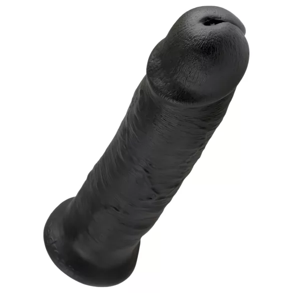 King Cock 10 - dildo met zuignap - zwart - 25cm